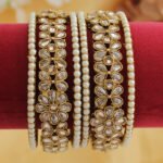 Oxidised  Beads Coated Bangle Set  (Pack of 2)